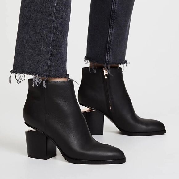 ALEXANDER WANG black Gabi pony hair boots - Picture 1 of 9